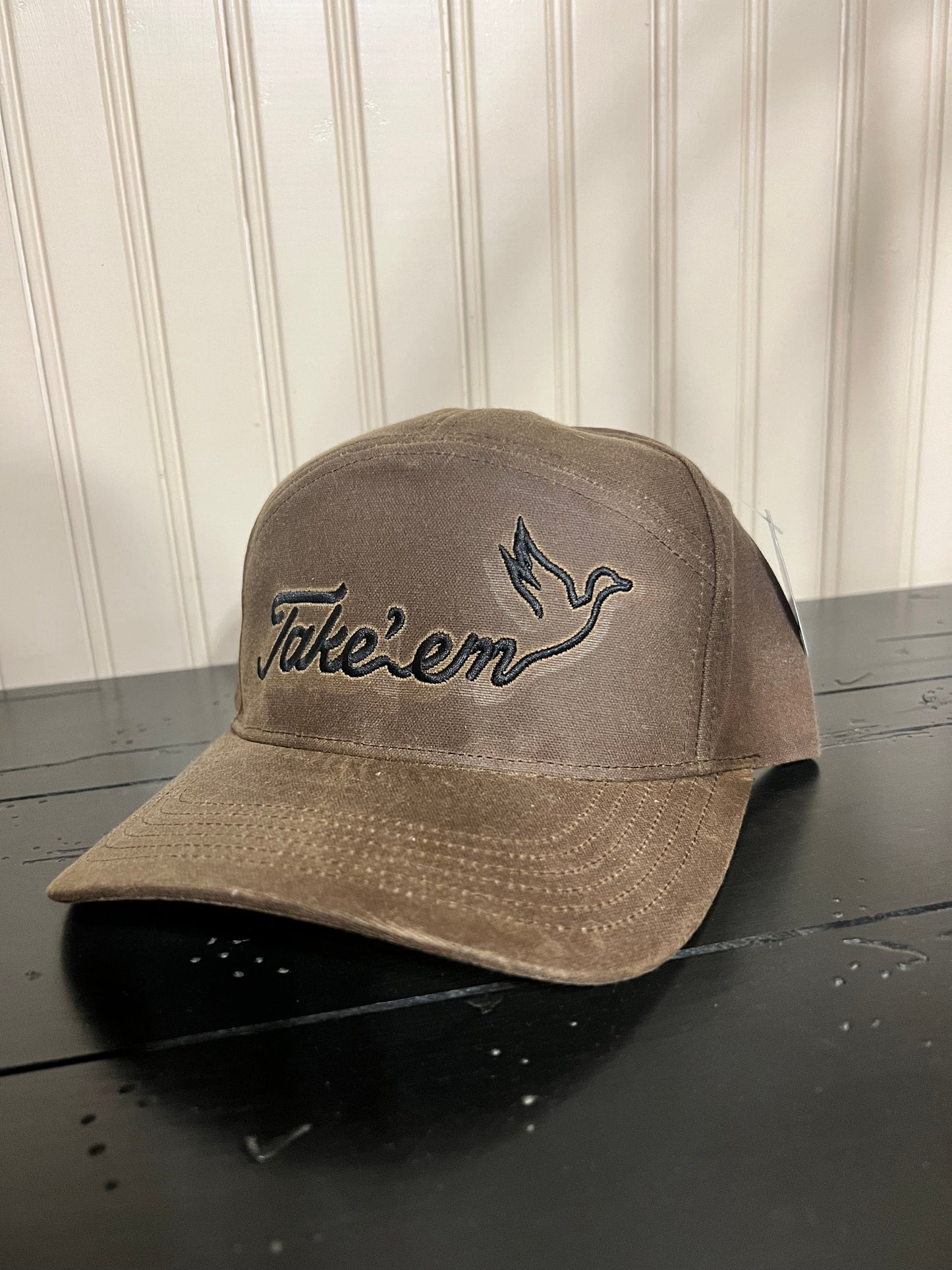 Take’em 7 pannel waxed hat